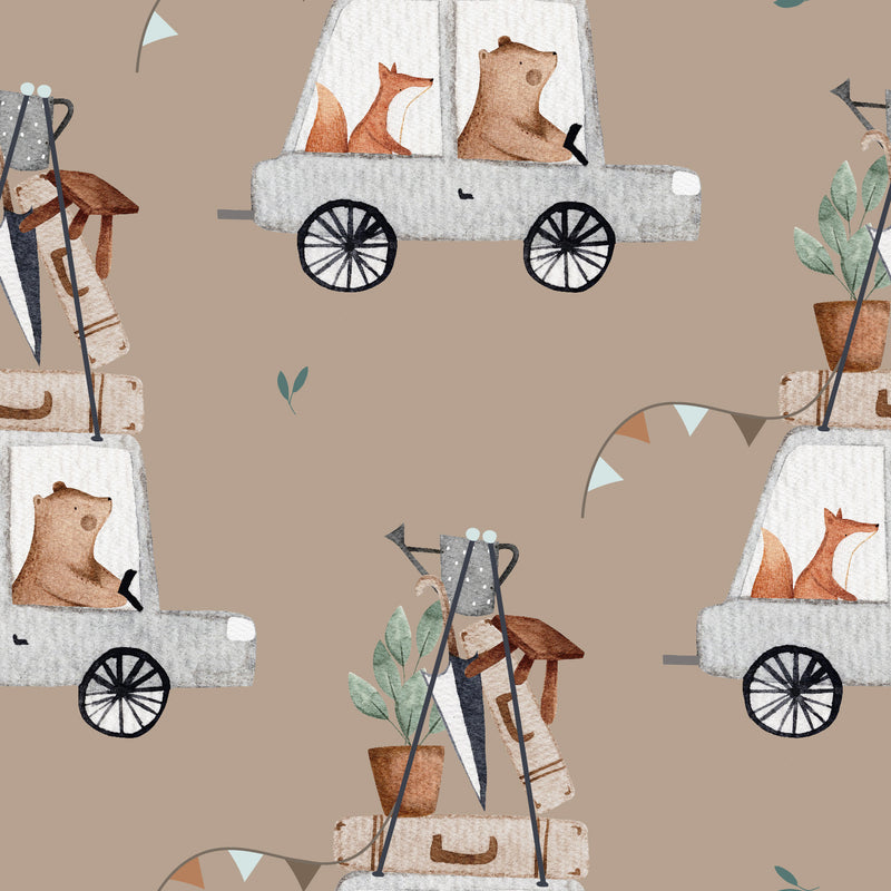 Fuchs und Bär im Verkehr