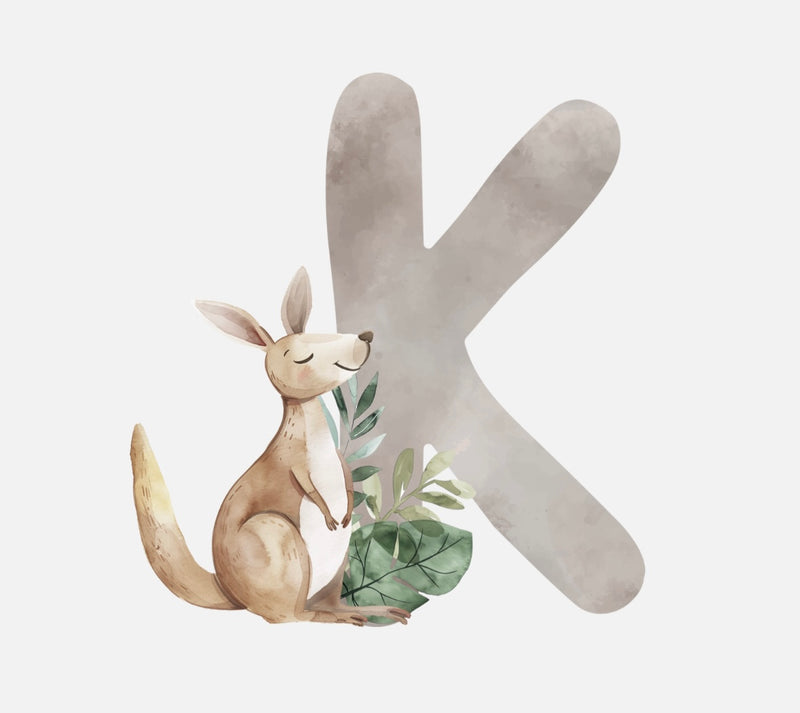 Bügelbild Alphabet mit Tieren