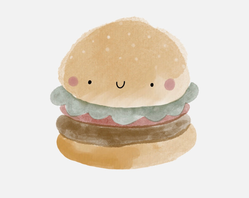 Bügelbild Nr. 279 Burger