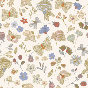 Blumenwiese beige