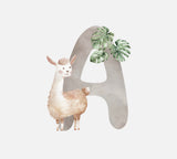 Bügelbild Alphabet mit Tieren