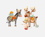 Bügelbild Nr. 270 Weihnachtspostboten