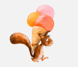 Bügelbild Nr. 284 Eichhörnchen mit Waffeleis