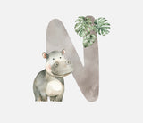 Bügelbild Alphabet mit Tieren