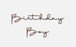 Bügelbild Nr. 99 Birthday Boy
