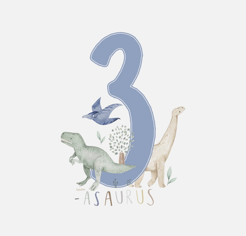 Bügelbild Nr. 74 3 mit Dinos