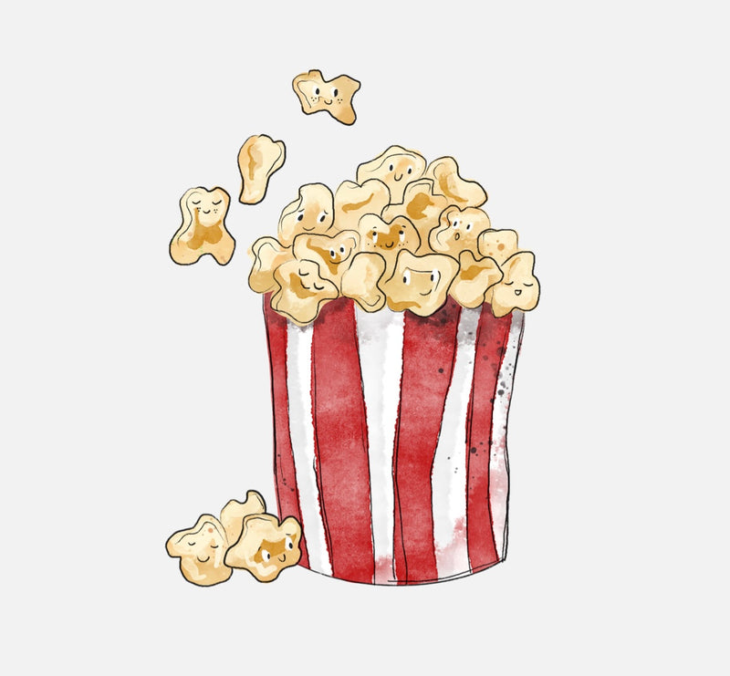Bügelbild Nr. 241  Popcorn