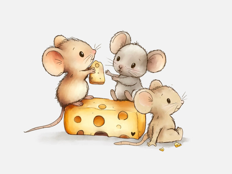 Bügelbild Nr. 396 Drei Käse Hoch