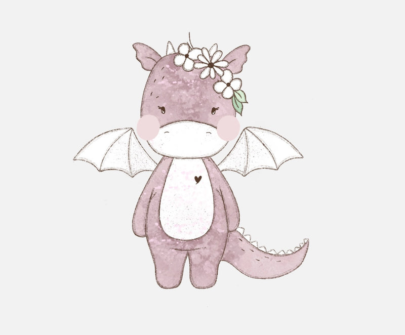Bügelbild Nr. 280 Drachen Girl