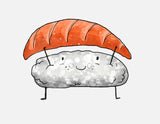 Bügelbild Nr. 168 Sushi gewichte heber