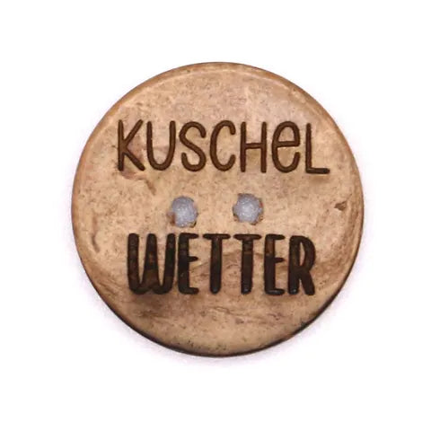 Knopf Kuschel Wetter