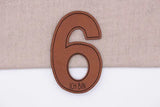 Kunstlederlabel ich bin 6