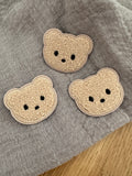 Chenille patch Bär hellbraun