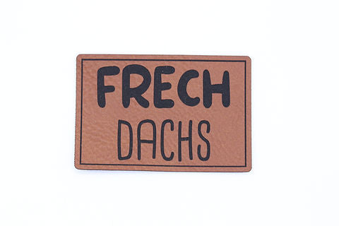 Kunstlederlabel Frechdachs