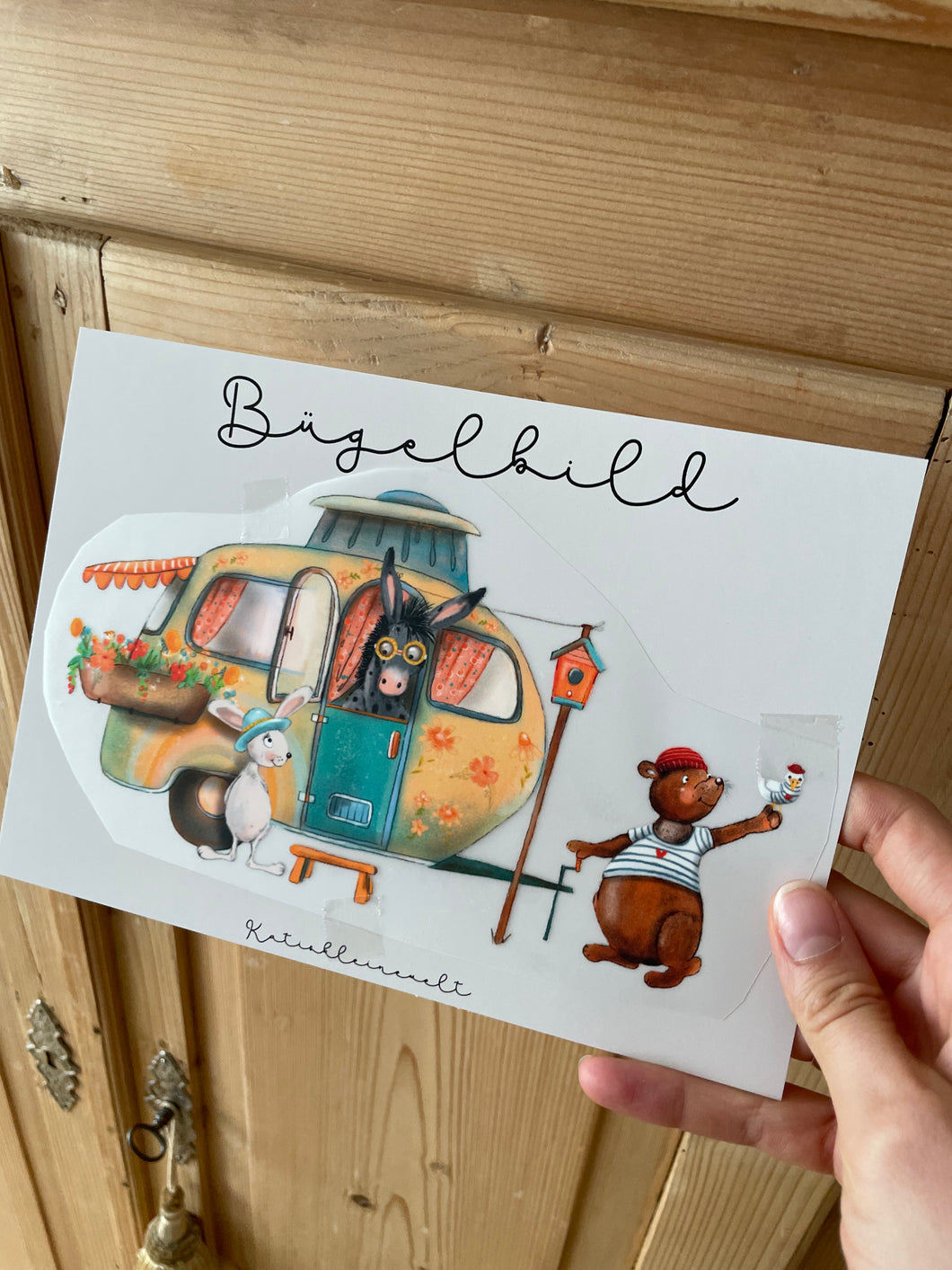 Bügelbild Campinganhänger