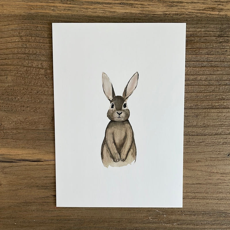 Postkarte Hase