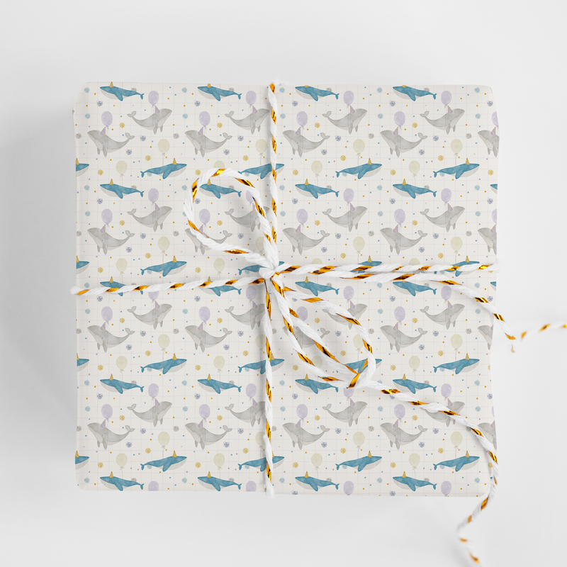 Geschenkpapier Wale