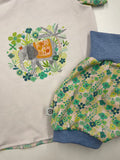 Kurzarm Set Tshirt und kurze Pumphose Gr. 104