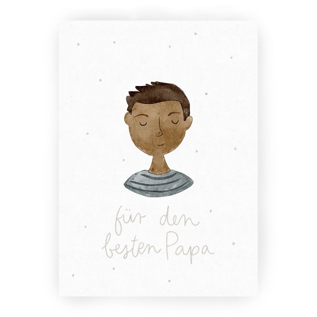 Postkarte für den besten Papa