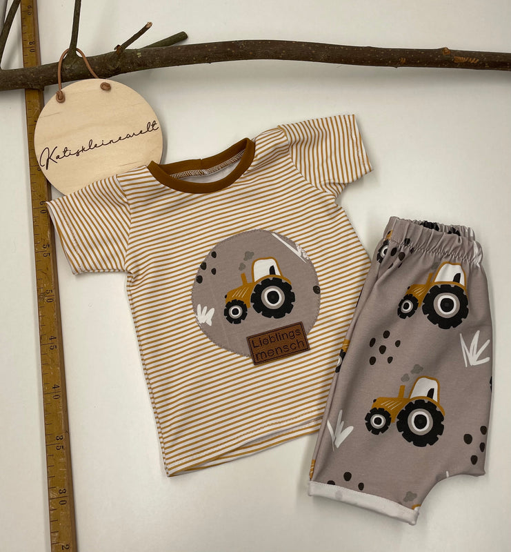 Kurzarm Set Tshirt Gr. 74 und Jogger 9-12 Monate