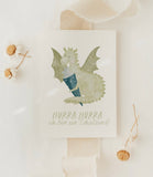 Postkarte Schulanfang Drache