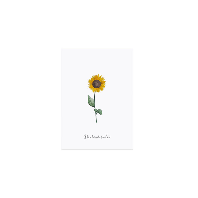 Postkarte Du bist toll