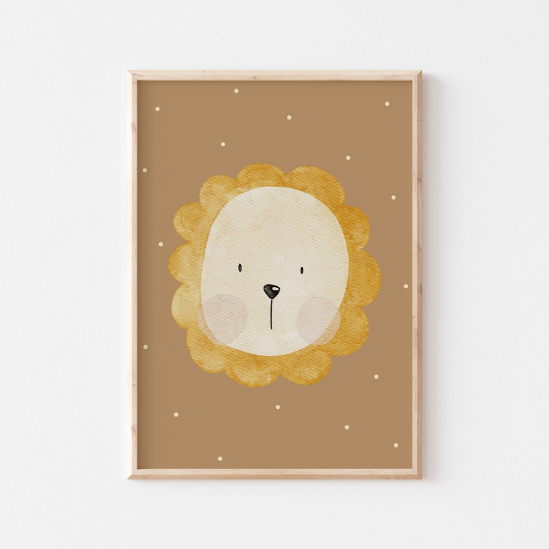 Poster Löwe A4