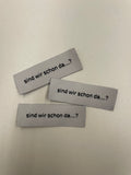 Web Label Sind wir schon da..?